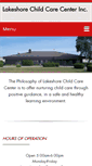 Mobile Screenshot of lakeshorechildcarecenter.com