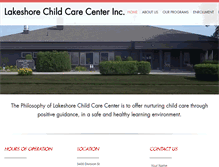 Tablet Screenshot of lakeshorechildcarecenter.com